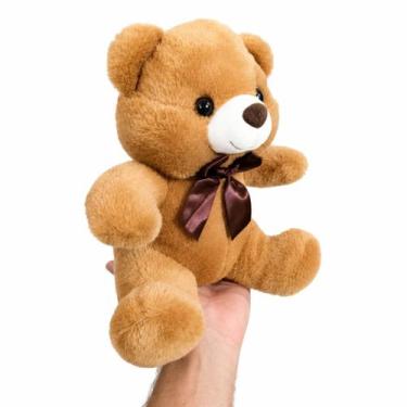 Imagem de Urso De Pelúcia Pepê Com Laço 25cm Cor:Marrom Escuro - Fizzy, Marrom e