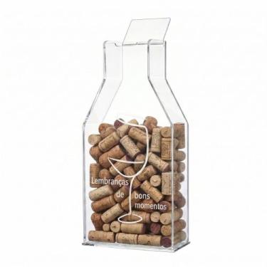 Imagem de Suporte Rolhas Vinho Decorativo Decoração Garrafa Adega Sala Ambientaç