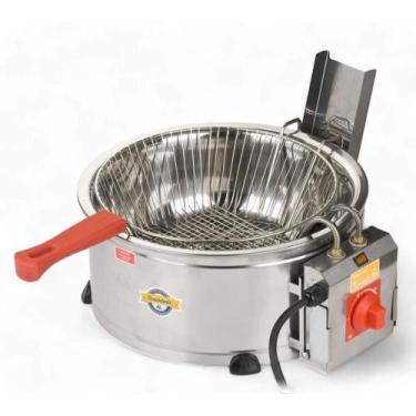 Imagem de Fritadeira Elétrica Industrial Tacho 7,5 Litros Marchesoni Esmaltada 3