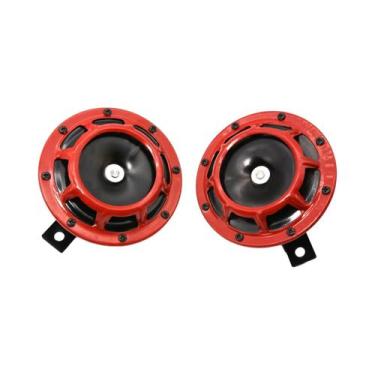 Imagem de Buzina Universal Para Carro E Moto 12V Super Alta 115DB 1 Par Com Grel