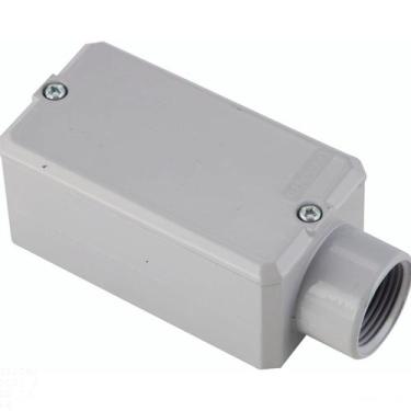Imagem de Condulete fixo 1/2" tipo "E" - com tampa / com pintura eletrostática a
