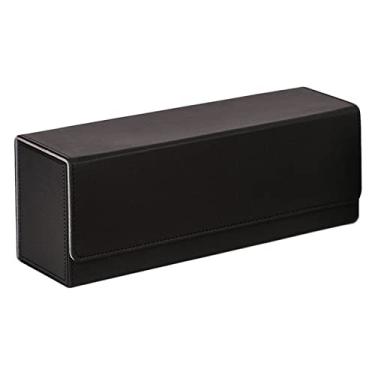 Imagem de NC Premium Deck Box, tamanho grande para mais de 400 cartas com mangas, porta-cartões para TCG - Preto e vermelho
