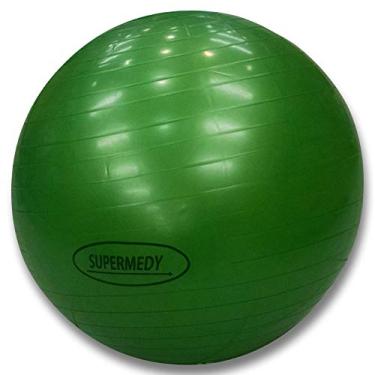 Imagem de Bola de Pilates 75 cm Verde c/Bomba Supermedy