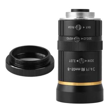 Imagem de Lente de câmera, Lente de montagem em C manual de segurança de abertura Telefoto para câmeras de segurança de alto zoom