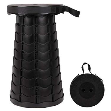 Imagem de Banco de acampamento dobrável dobrável Ksamor - banco dobrável portátil dobrável banquinho de jardim dobrável banco simples acampamento banco de pesca banquinho telescópio banquinho para piquenique e churrasco