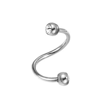 Imagem de Piercing Twister Aço Cirúrgico com Pedras