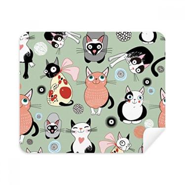 Imagem de Animal Pet Cute Cat Faly Pano de limpeza de tela Limpador de tela 2 peças Tecido de camurça