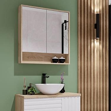 Imagem de Espelheira 2 Portas 1 Nicho Berlin Darabas Agardi Carvalho Treviso