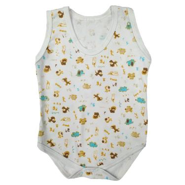 Imagem de Roupa de Bebê Body Regata Estampado 1 Pç Verão Menino Menina
