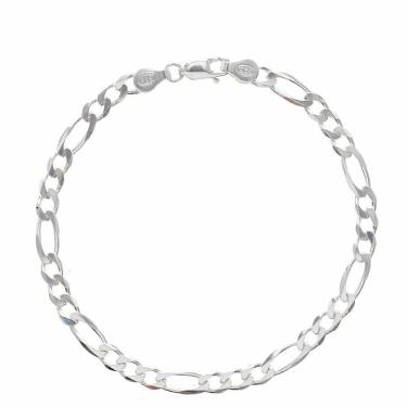 Imagem de Pulseira masculina elo 3x1 prata 925