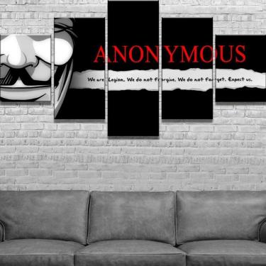 Imagem de Quadro Decorativos Frases com 5 peças 130x65 1