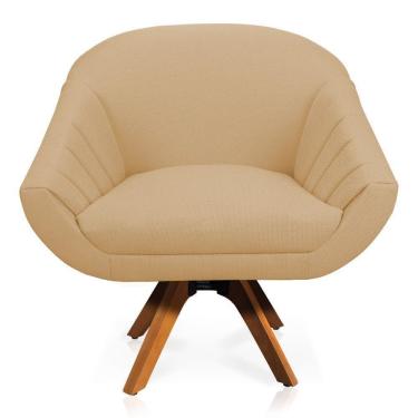 Imagem de Poltrona Giratória Giovana Linho Areia A27