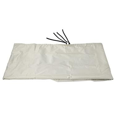 Imagem de Entatial Protetor de toldo retrátil, capa protetora retrátil à prova d'água bege telescópica para toldo acessório para uso externo para uso a longo prazo (404 x 30,5 x 21,6 cm)