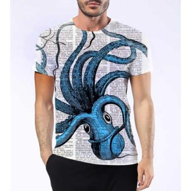 Imagem de Camiseta Camisa Polvos Animal Moluscos Tentáculos Bico 5 - Estilo Krak