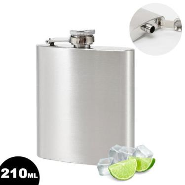 Imagem de Cantil Porta Bebida Garrafa Whiskeira Vodka Rum 210ml Bolso - Uny Home