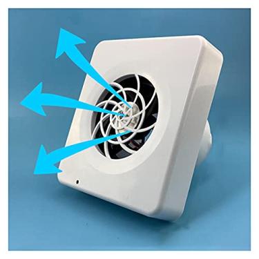 Imagem de Fã exausto Pequeno frinho de exaustor de parede de parede de parede Mudo do banheiro mudo ventilação de exaustão ventilação direta de corrente de conversão de frequência de ventilação de parede de fre