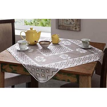 Imagem de Toalha De Mesa 4 Lugares De Renda Cha Medidas 78 X 78 Cm