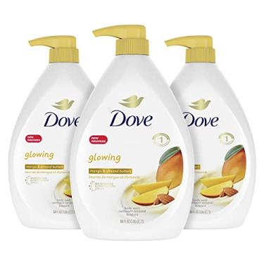 Imagem de Dove Sabonete corporal para revitalizar e refrescar a pele, manteiga de manga e manteiga de amêndoa efetivamente lava bactérias enquanto nutre sua pele 100 ml 3 unidades