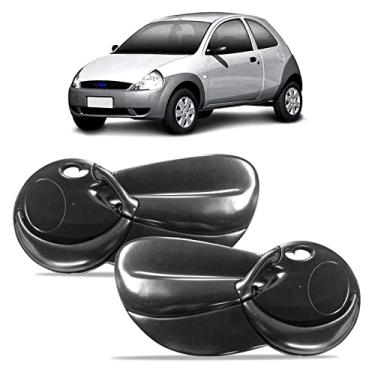 Imagem de FORRO DE PORTA DIANTEIRA PRETO KA 97-07 ELETRICO COM APOIO