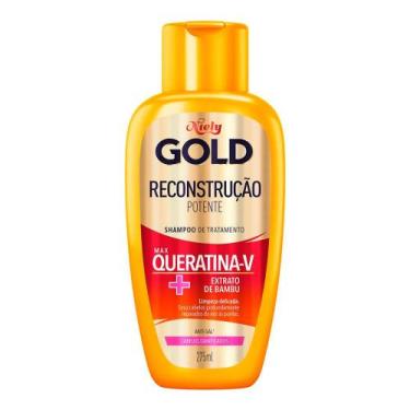 Imagem de Shampoo Niely Gold Reconstrução Potente Max Queratina-V 275ml