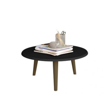 Imagem de Mesa de Centro Brilhante Preto Fosco - Móveis Bechara