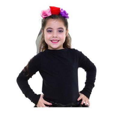 Imagem de Tiara Infantil Halloween Com Flores E Véu - Regina