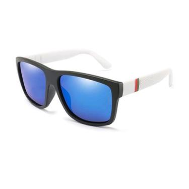 Imagem de Óculos De Sol Unissex Esportivo Quadrado Polarizado Com Case - Paes Ma