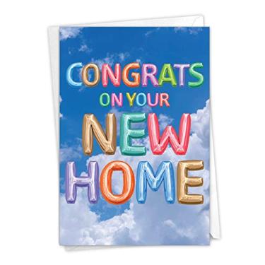 Imagem de The Best Card Company NobleWorks, Mensagens infladas - Nova saudação doméstica com envelope -, New Home C5651NNHG