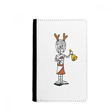 Imagem de Mummy Antlers Horus Bell Muleta Porta Passaporte Notecase Burse Carteira Capa Cartão Bolsa, Multicolor