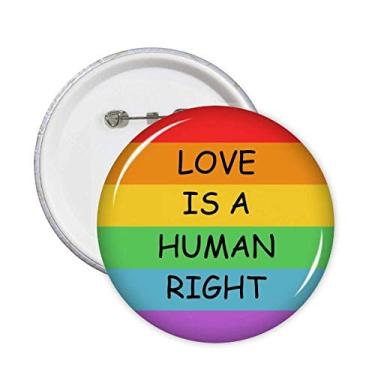 Imagem de Broche LGBT Gay Lésbica Rainbow Flag Emblema de Botão Decoração 5 peças