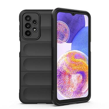 Imagem de Para Samsung A23 A 23 M13 M23 M33 M 33 Capa de silicone líquido traseira para Galaxy A13 A33 A53 A73 5G Capa de telefone, preta, para samsung A53 5G