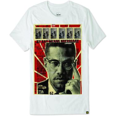 Imagem de Camiseta Malcolm X By any means necessary