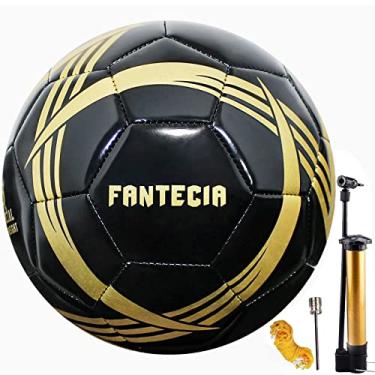 Imagem de FANTECIA Bola de futebol tamanho 5, peso oficial para jovens e crianças, bola de futebol de treinamento para interior ou exterior