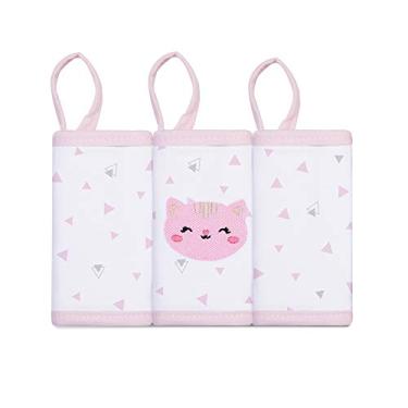 Imagem de Papi Paninho De Boca Mami Bichuus Com Prendedor De Chupeta Para Bebê 30Cm X 30Cm Contém 03 Unidades