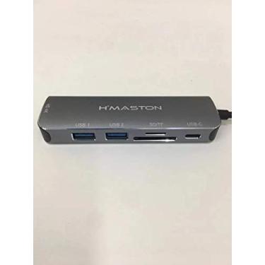 Imagem de Dock Station 6 In 1 Tipo C Multi-função Usb 3.0 Hdmi 4k SD H'maston Pro