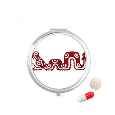 Imagem de Porta-comprimidos Mexico Totems Cobra Mexicana Civilização Antiga Caixa de Armazenamento de Remédio Dispensador