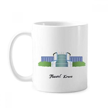 Imagem de Korea Gwacheon Science Museum Caneca clássica de cerâmica branca presente com alças 350 ml