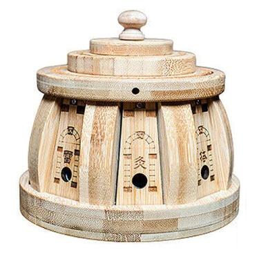 Imagem de Caixa de moxabustão chinesa portátil para moxa, ferramenta de rolo de absinto, coluna de madeira