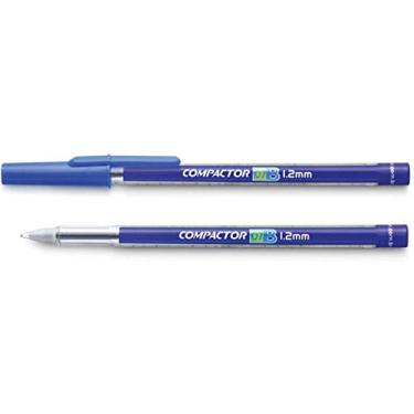 Imagem de Caneta Esferográfica, Compactor 01726-AZ, Azul, 1.2 mm, Pacote de 50