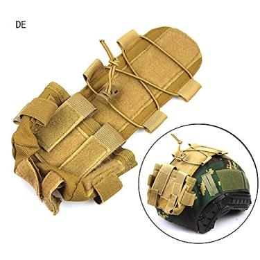 Imagem de bolsa tática de contrapeso de capacete, capa de capacete tática multiuso bolsa traseira removível bolsa de contrapeso de contrapeso de contrapeso de capacete tático airsoft bolsa de contrapeso (green8)