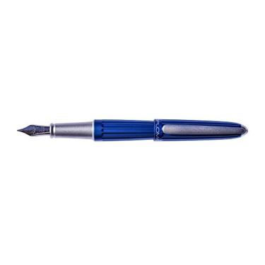 Imagem de Diplomat - Aero – Caneta-tinteiro em aço inoxidável – Médio – Azul – Resistente e elegante – Alta qualidade