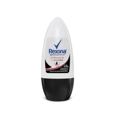 Imagem de Rexona Antibacterial + Invisible Desodorante Rollon Feminino 50ml