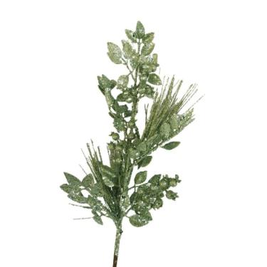 Imagem de Galho Decorativo Natal 68cm Frutas Silvestres Verde 68cm