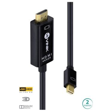 Imagem de Cabo Mini Displayport para HDMI 2.0 4K ULTRA HD 2 Metros - H20MDP-2