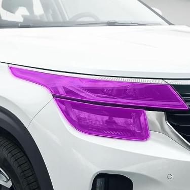 Imagem de LAVIYE Exterior do carro PPF protetor do farol proteção contra riscos TPU filme transparente, para Kia Seltos 2023