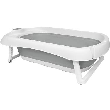 Imagem de Buba Banheira Dobrável Silicone E Plástico Portátil (Cinza)