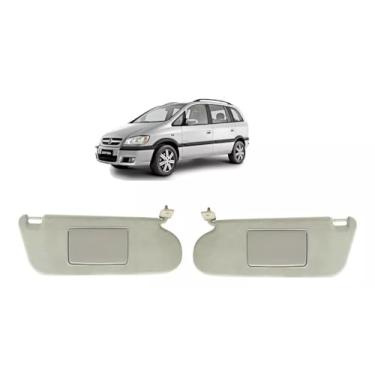 Imagem de Par Quebra Sol Para Zafira 2001 A 2012 ou Astra 1999 A 2011 Com Espelho
