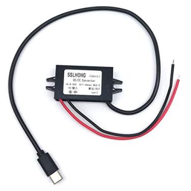 Imagem de SSLHONG QC3.0 USB C DC Conversor Módulo Buck 8-35V 12V/24V para 5V 3A 9V 2A 12V 1,5A Tipo C Saída USB Step Down Voltagem Regulador Carregador