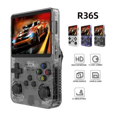 Imagem de R36S Console de videogame portátil retro  sistema Linux  3 5 "tela IPS  R35s Pro  Pocket Video