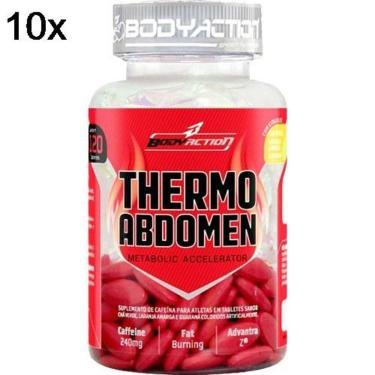 Imagem de Kit 10X Thermo Abdomen BodyAction - 120 Tabletes-Masculino